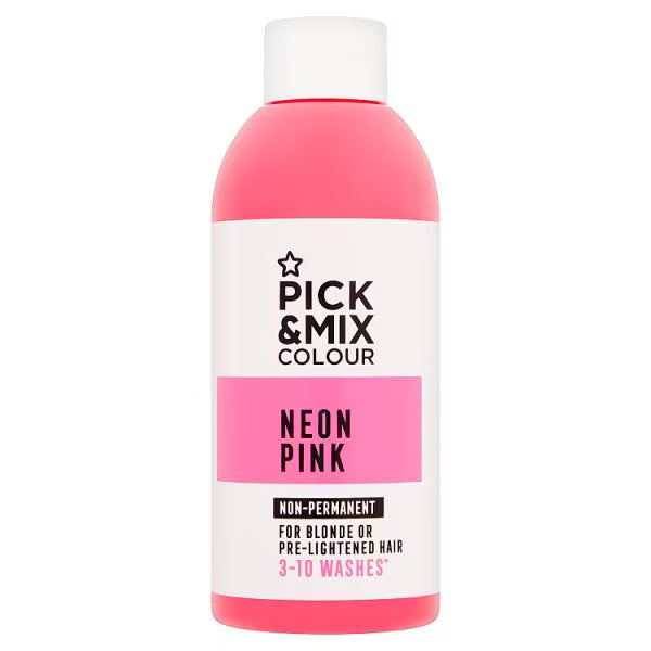 Pick & Mix hair dye neon pink 125ml, imported from the UK