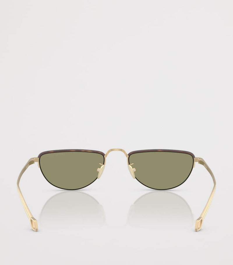 Giorgio Armani butterfly sunglasses steel frame (British brand)