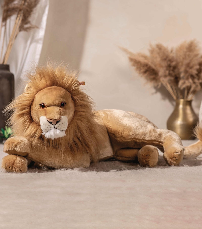 Steiff Leo Lion soft toy 65cm (British brand)