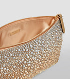 Jimmy Choo Callie crystal-embellished clutch bag, imported from the UK