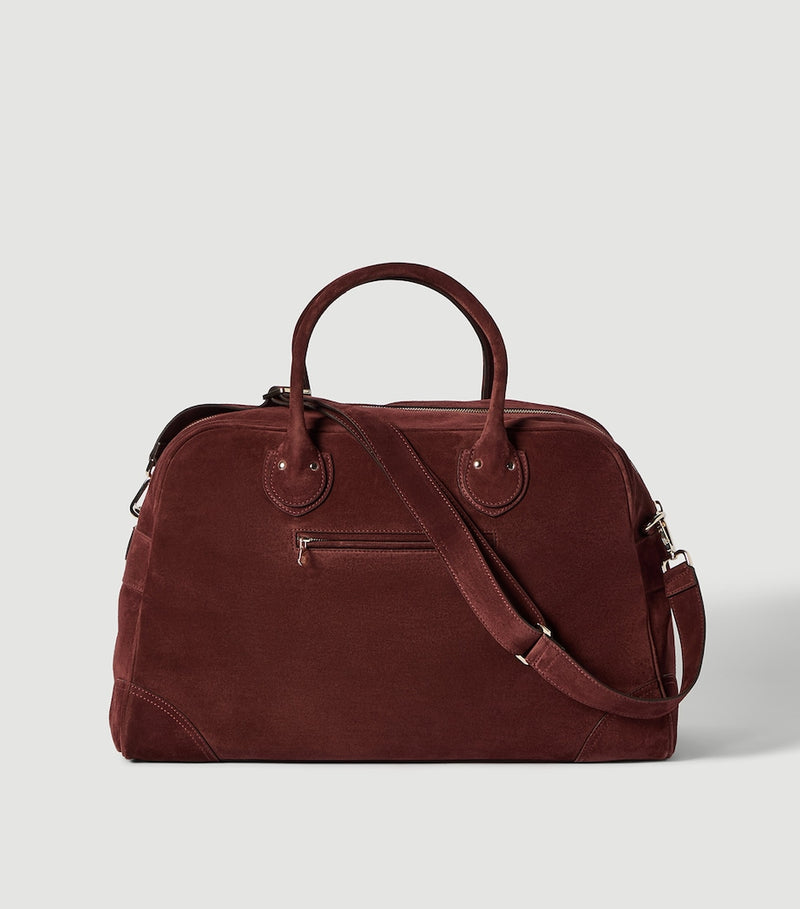 Brunello Cucinelli suede travel holdall bag - British product
