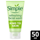 Superdrug Simple Kind To Skin Refreshing Facial Wash Gel 50ml- Buy online at McGrocer