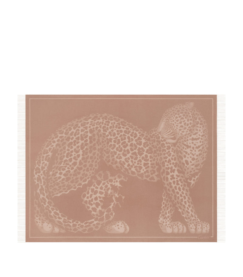 Cartier Panthère de Cartier Wool-Cashmere Throw 206cm x 140cm - British product
