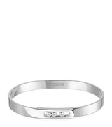 Harrods Messika Move Noa White Gold and Diamond Bangle 0.15ct- Buy online at McGrocer