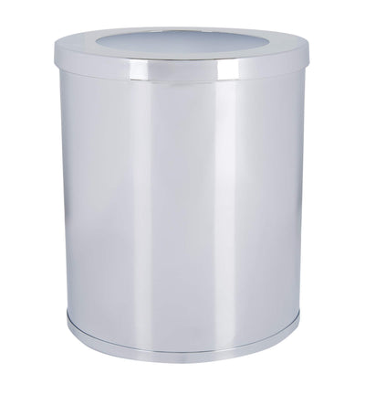 Harrods Zodiac Cylinder Chome Bathroom Bin- Buy online at McGrocer