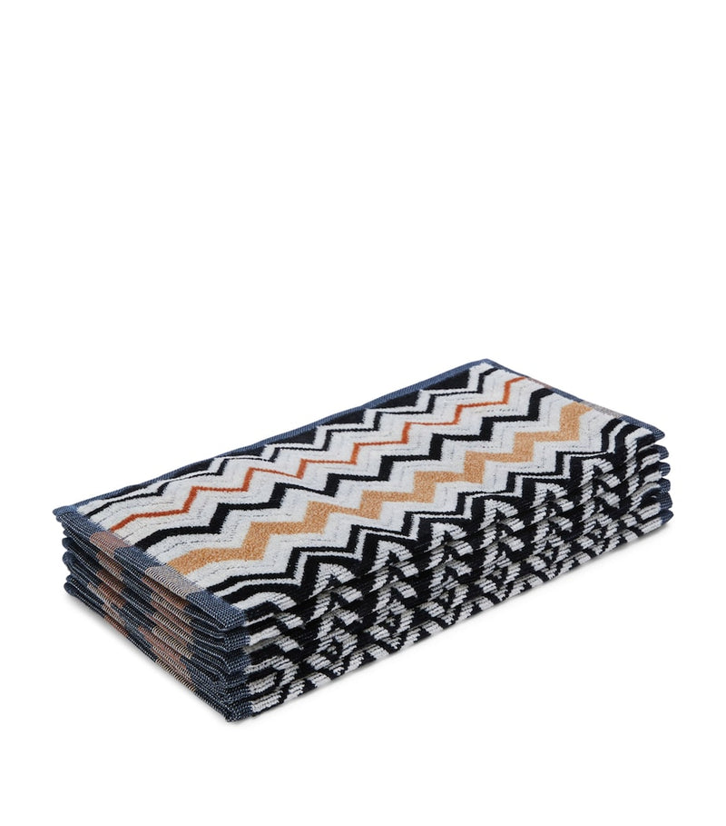 Missoni Home Bernard facecloth set of 6 - British product