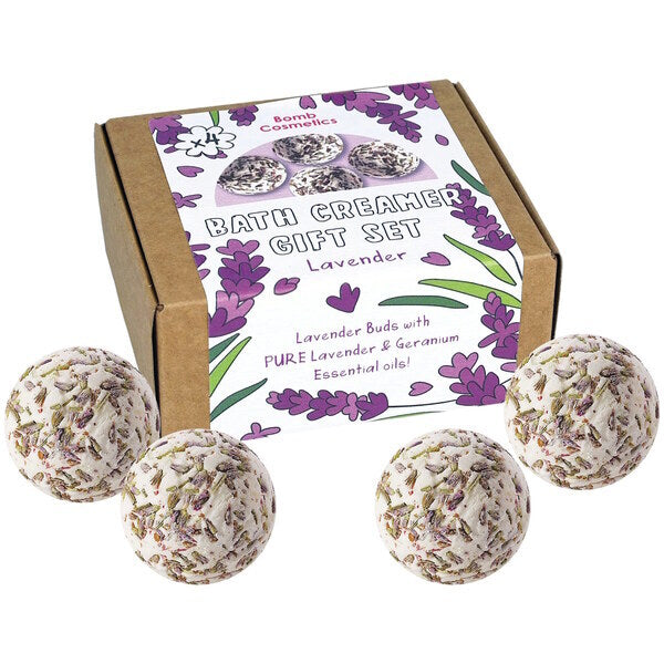 Bomb Cosmetics bath creamer gift set Lavender 4 pieces - British product
