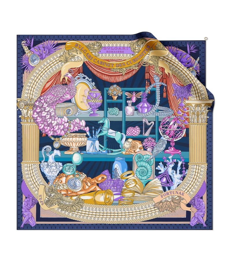 Bvlgari silk scarf 90cm x 90cm vibrant print - British product