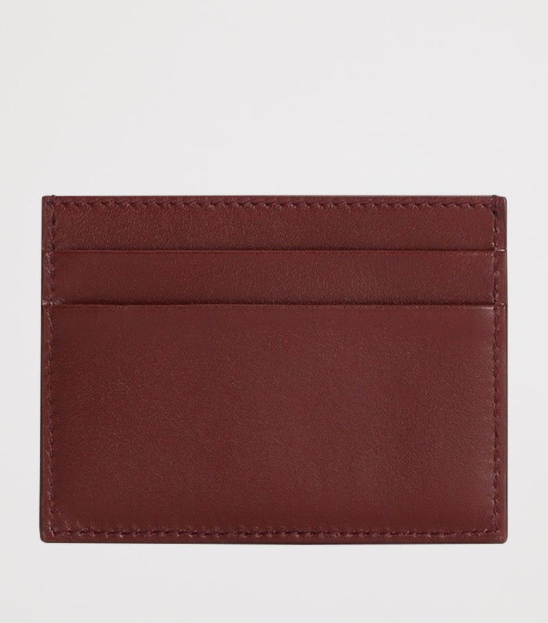 Dolce&Gabbana plongé calfskin card holder with gold-tone plate - British product
