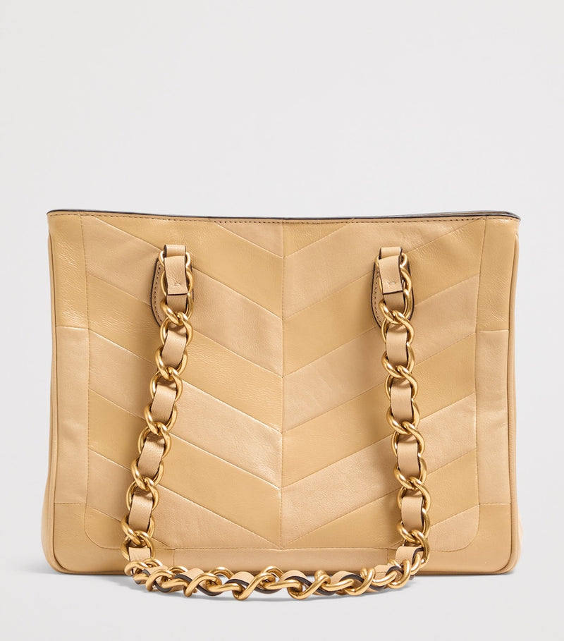 Valentino Garavani small lambskin Laseine tote bag, imported from the UK