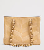 Valentino Garavani small lambskin Laseine tote bag, imported from the UK