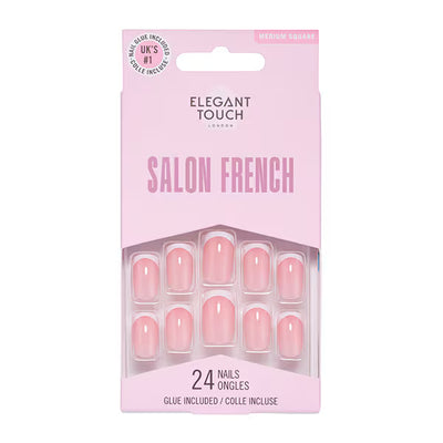 Superdrug Elegant Touch Salon French 160 Gel Nail Kit- Buy online at McGrocer