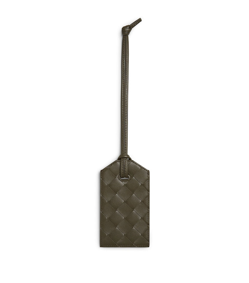 Bottega Veneta Intrecciato leather luggage tag - British product