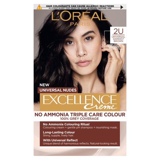 L'Oreal Paris Excellence Universal Nudes Universal Darkest Brown 2U with Flattering Reflects