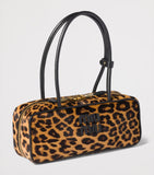 Miu Miu top-handle bag leopard calf hair (British brand)
