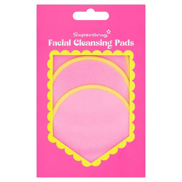 Superdrug facial cleansing pads 3 pack (British brand)