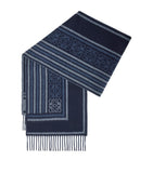 LOEWE wool-cashmere Anagram scarf 30x160cm, imported from the UK