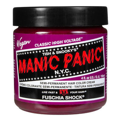 Superdrug Manic Panic High Voltage Haarfarbe Fuschia Shock Semi Permanent Haarfarbe 118ml- Online bei McGrocer kaufen