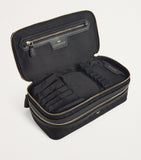 Anya Hindmarch two-tiered logo jacquard makeup pouch with brush slots - British product