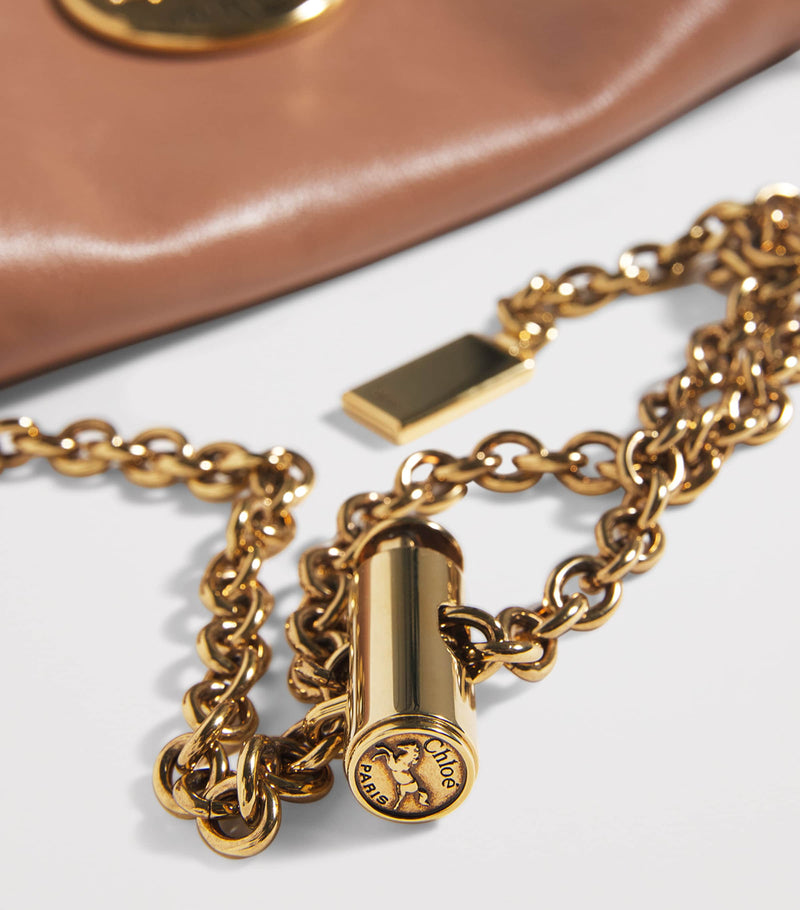 Chloé Heritage medium shoulder bag in buffalo leather, imported from the UK