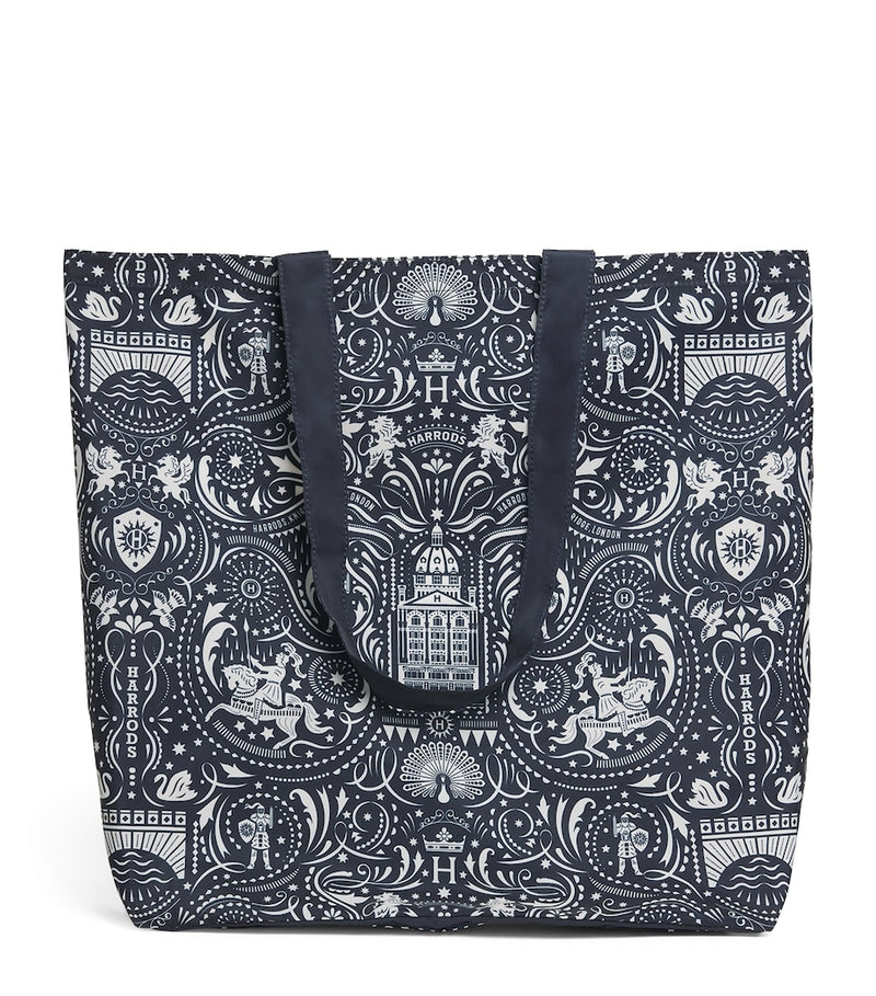 Harrods Pocket Shopper Bag with zip fastening, imported from the UK