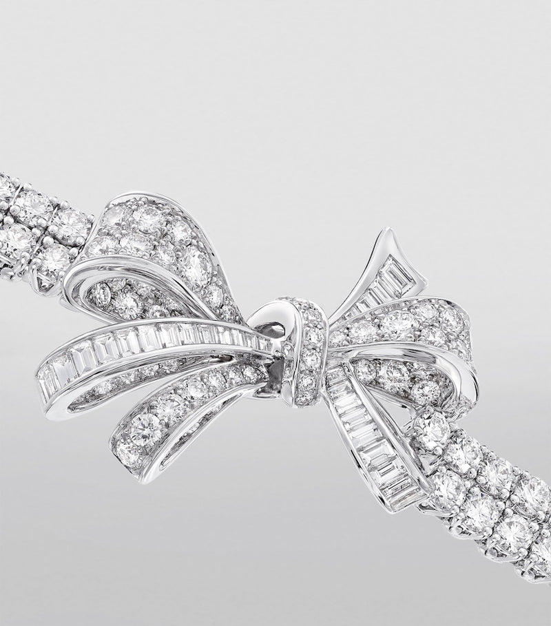 Graff white gold diamond bow bracelet - imported from the UK