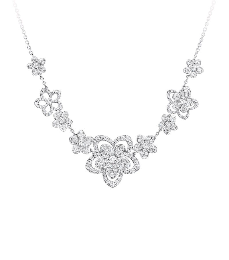 Graff Wild Flower multi-diamond necklace, UK version