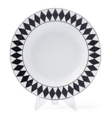 Harrods Prada Set of 2 Porcelain Chequerboard Soup Plates 22cm- Buy online at McGrocer