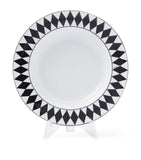 Prada chequerboard porcelain soup plates set of 2 22cm, imported from the UK