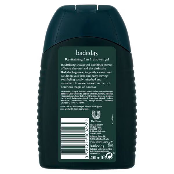 Badedas Revitalising Shower Gel 200ml - British product