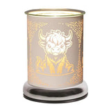 Superdrug Aroma Electric Touch Wax Melter White Highland Cow 17cm- Buy online at McGrocer