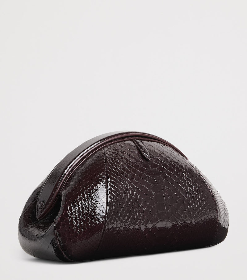 Alaïa snakeskin purse clutch bag 14x28cm (British brand)