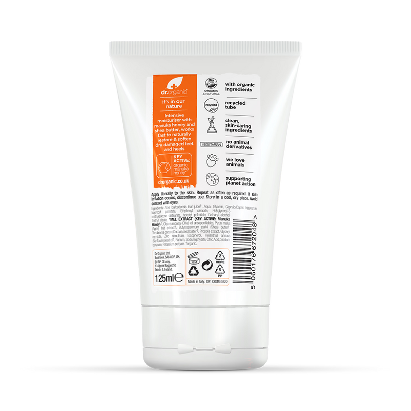 Dr Organic Manuka Honey Heel Cream 125ml - British product