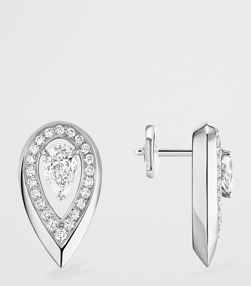 Messika Fiery stud earrings 0.31ct white gold - British product