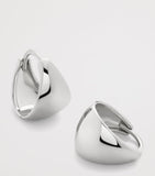 Monica Vinader sterling silver huggie earrings, imported from the UK