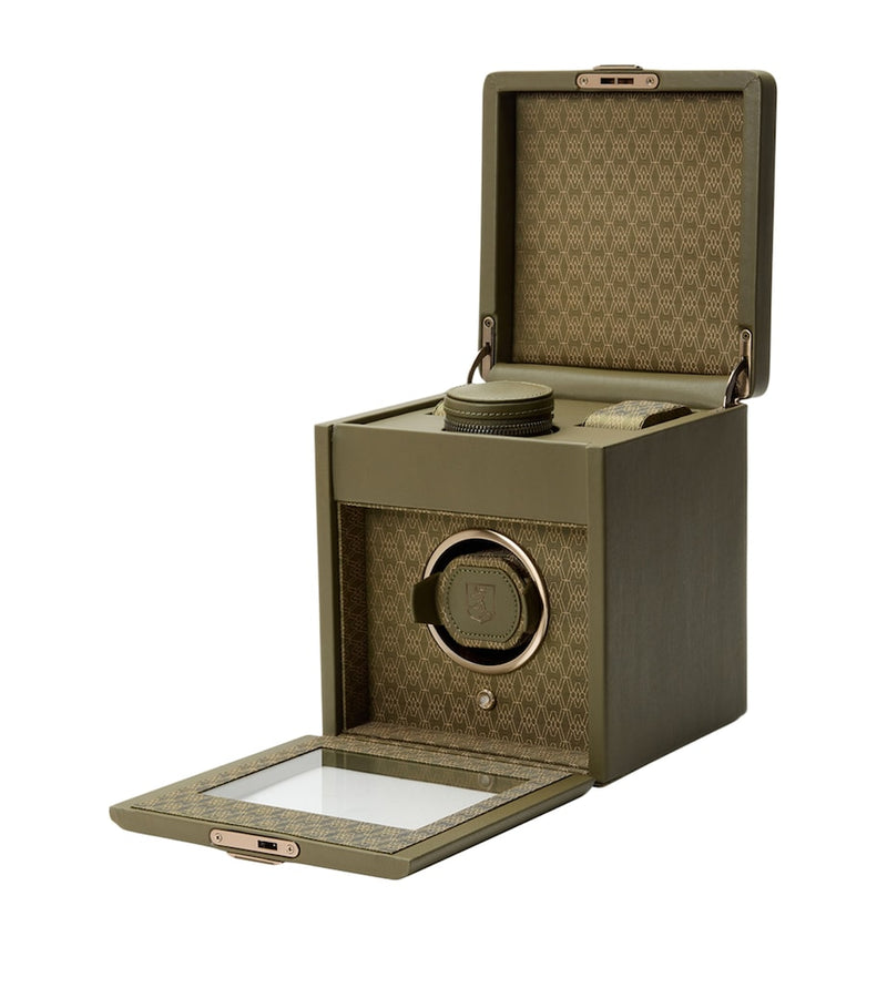 WOLF Earth Single Watch Winder apple leather watch winder (British brand)