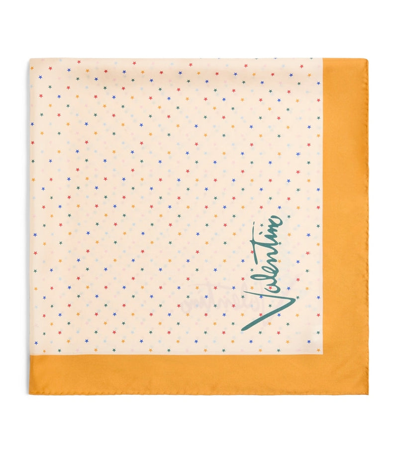 Valentino Garavani polka dot silk scarf 90x90cm - British product