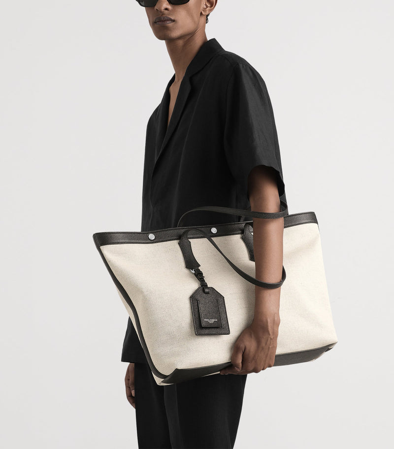 Dolce&Gabbana canvas-calfskin tote bag - British product