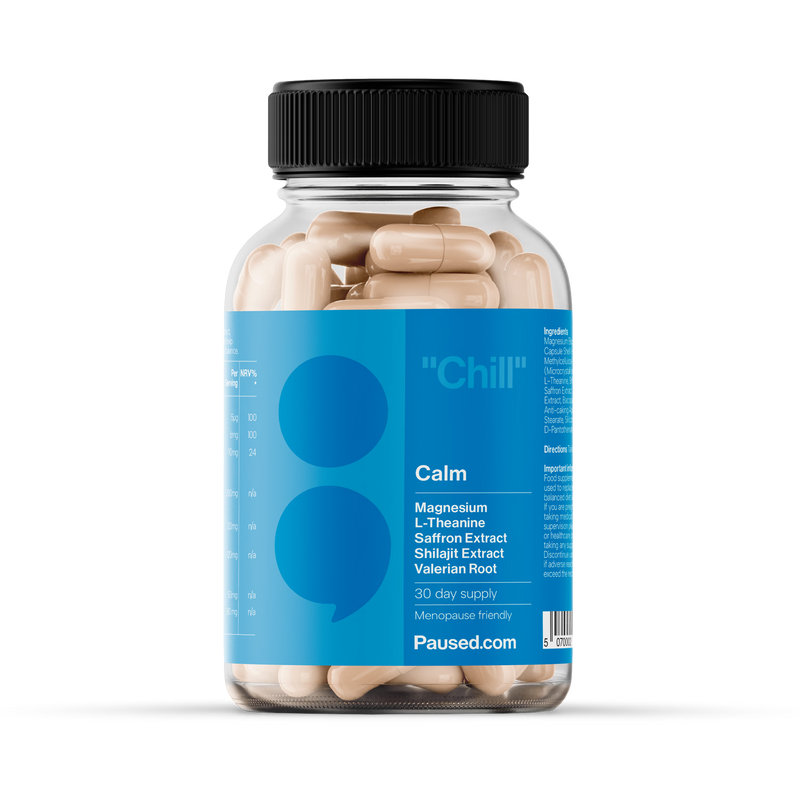 Paused Calm supplement 60 capsules (British brand)