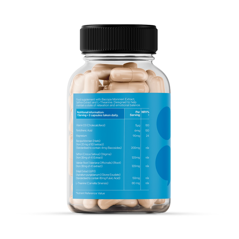 Paused Calm supplement 60 capsules (British brand)