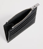 Sandro Paris leather card holder with card slots and coin purse, UK version