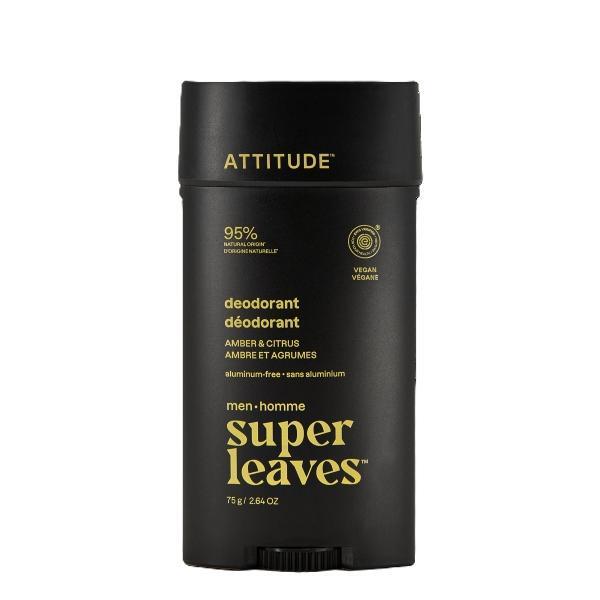 Attitude deodorant Amber & Citrus 75g, imported from the UK