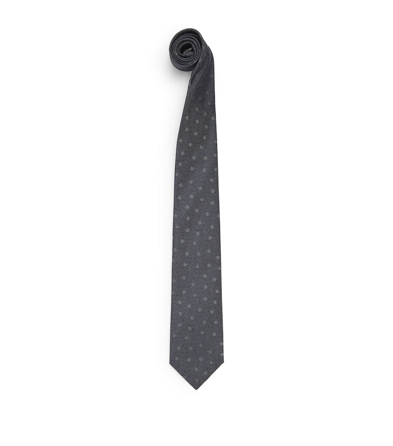Emporio Armani silk jacquard tie 7.5cm - British product