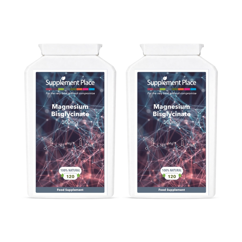 Supplement Place magnesium bisglycinate supplement 500mg 240 capsules, imported from the UK