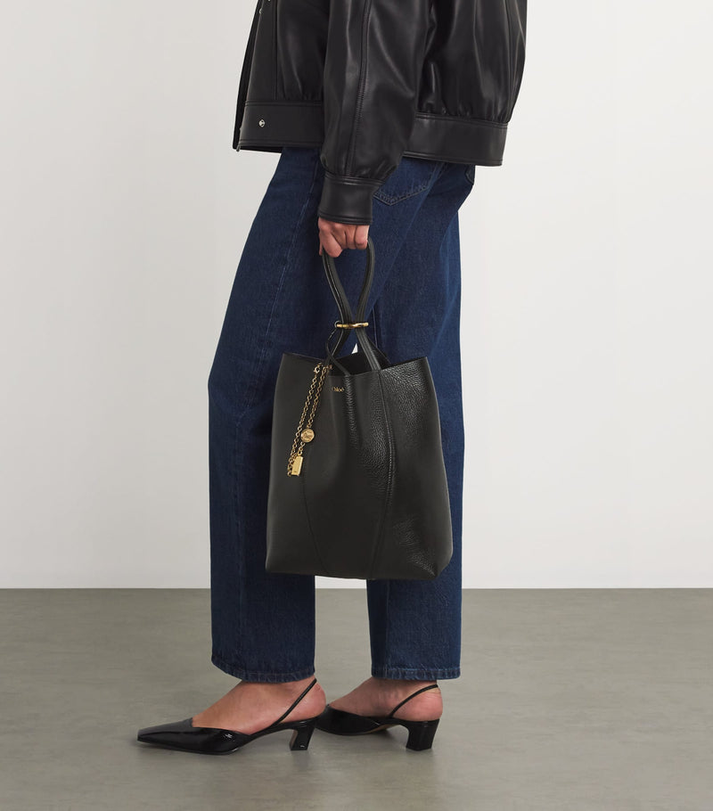Chloé medium Spin Tote calfskin handbag, UK version