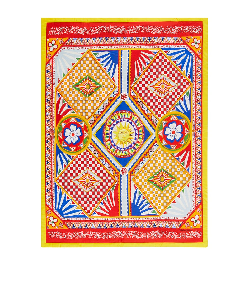 Dolce&Gabbana silk quilt Majolica print 140cm x 180cm, imported from the UK