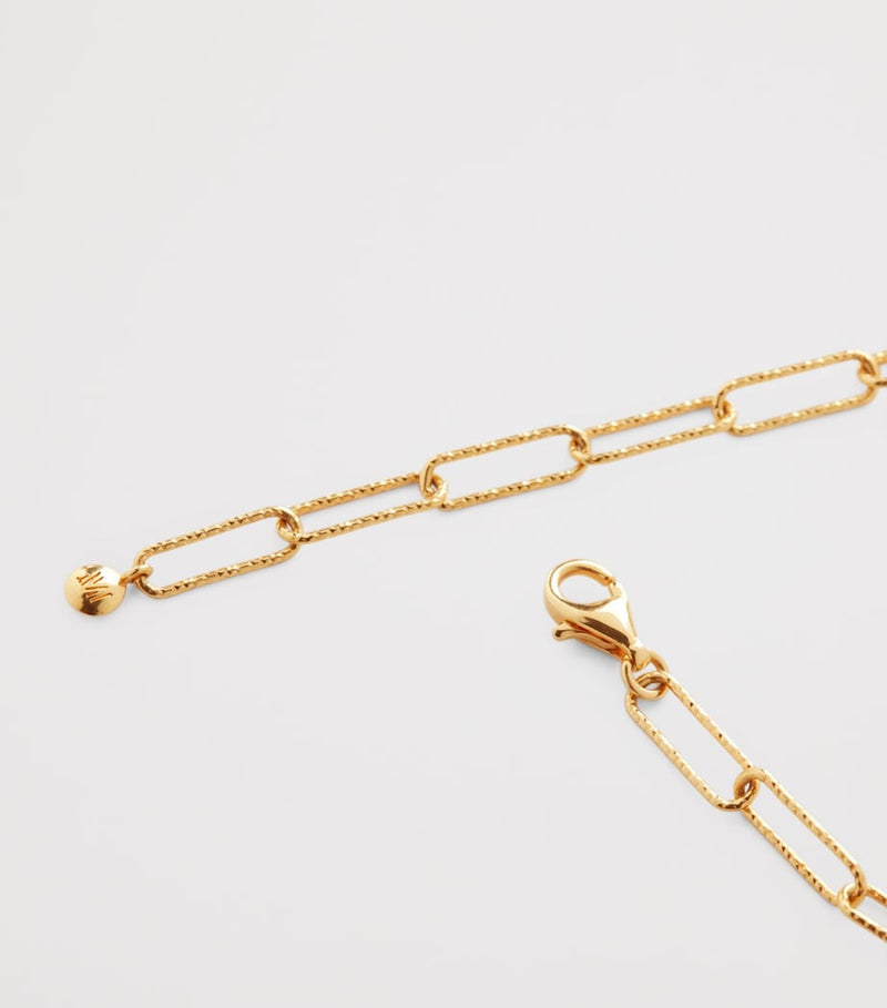 Monica Vinader Gold Vermeil Alta Necklace 46cm (British brand)
