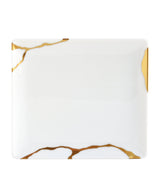 Harrods Bernardaud Kintsugi Rectangular Ceramic Tray 17cm x 15cm- Buy online at McGrocer