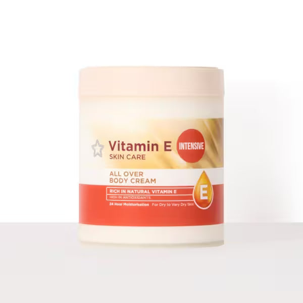 Superdrug Vitamin E body cream 475ml (British brand)