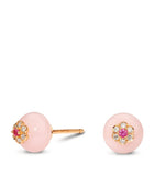 David Morris rose gold berry stud earrings with sapphire, UK version